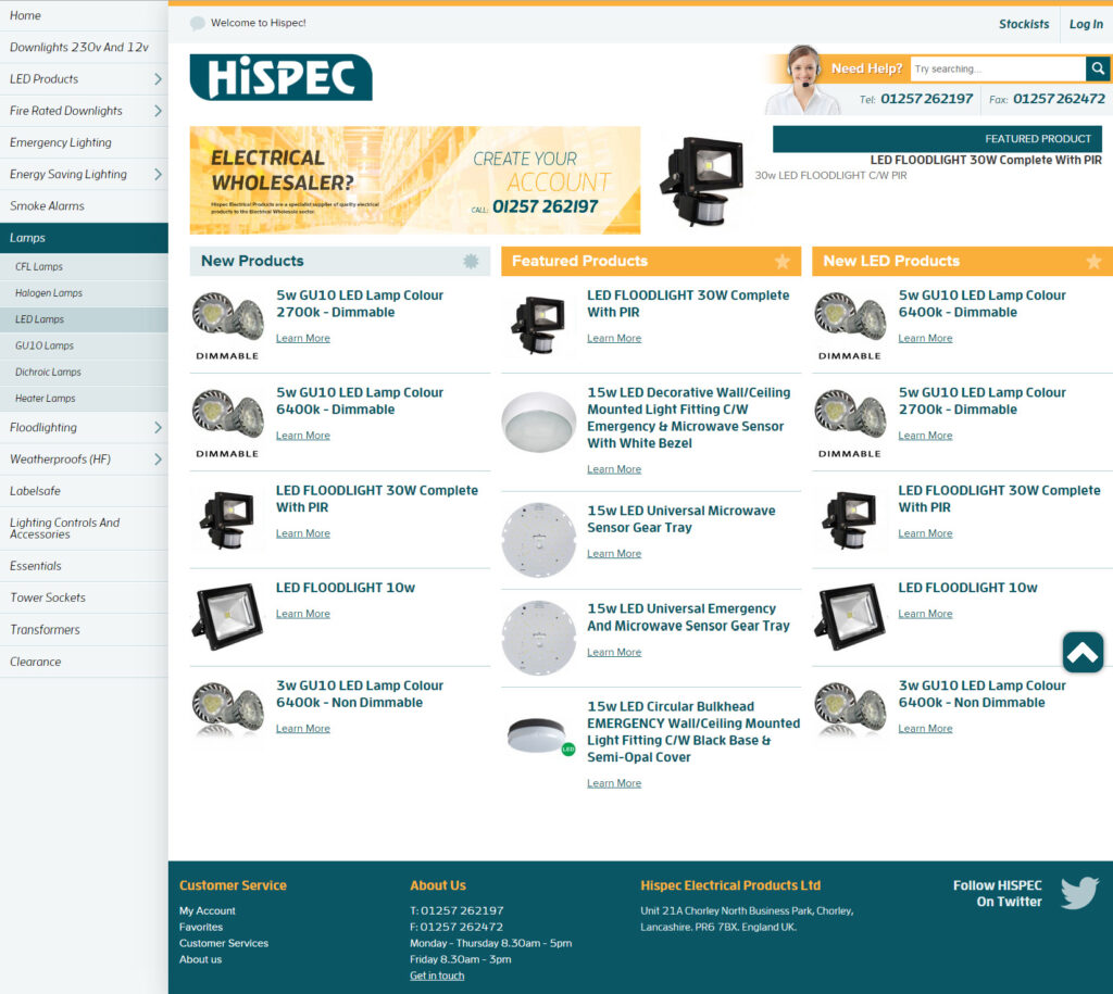 HISPEC website designed and built by Northern Monkeys